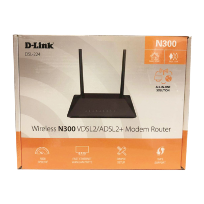 مودم روتر بی سیم ADSL2 Plus و VDSL2 دی لینک مدل DSL-224 